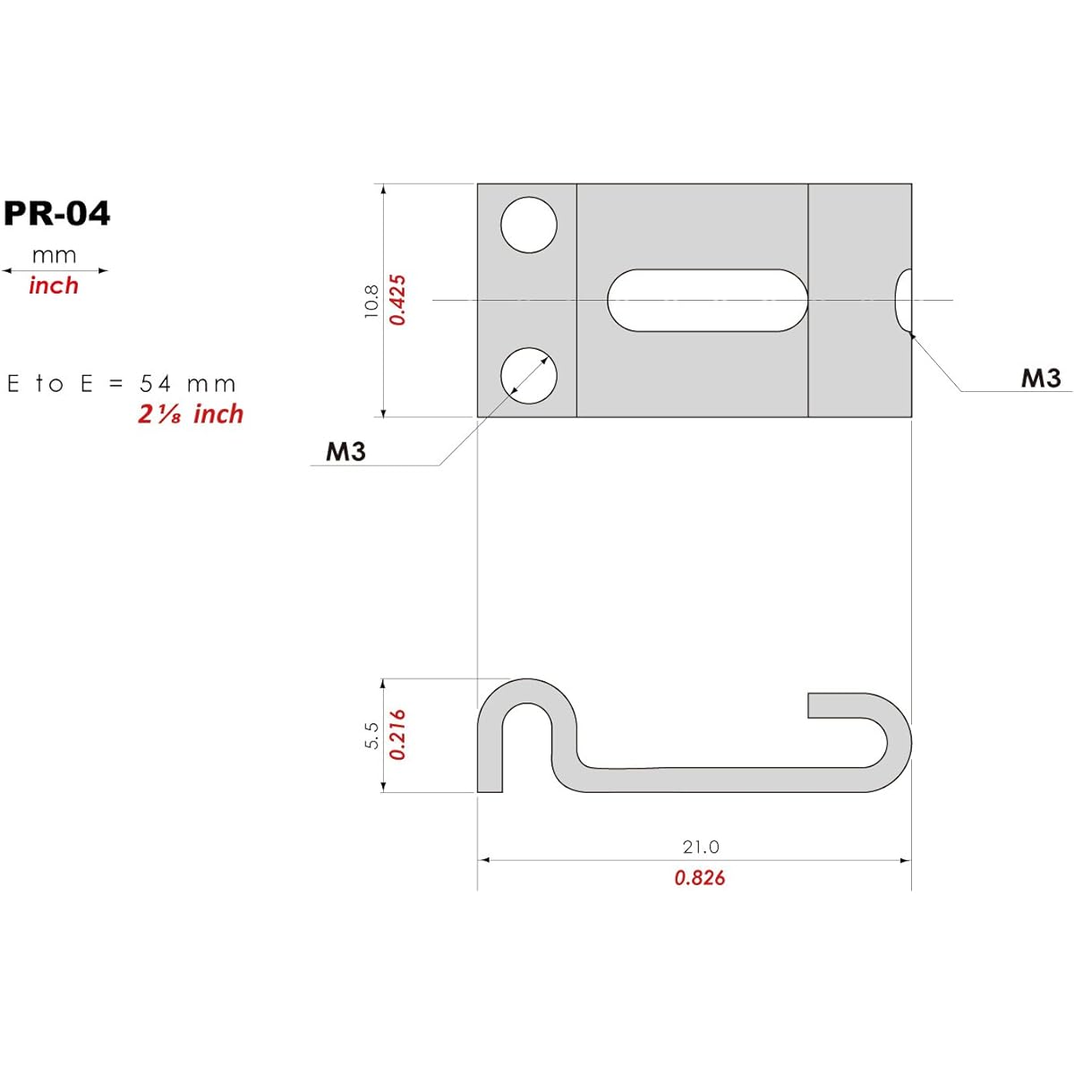 KTS titanium parts PR-04 for synchronized tremolo (10.8mm)