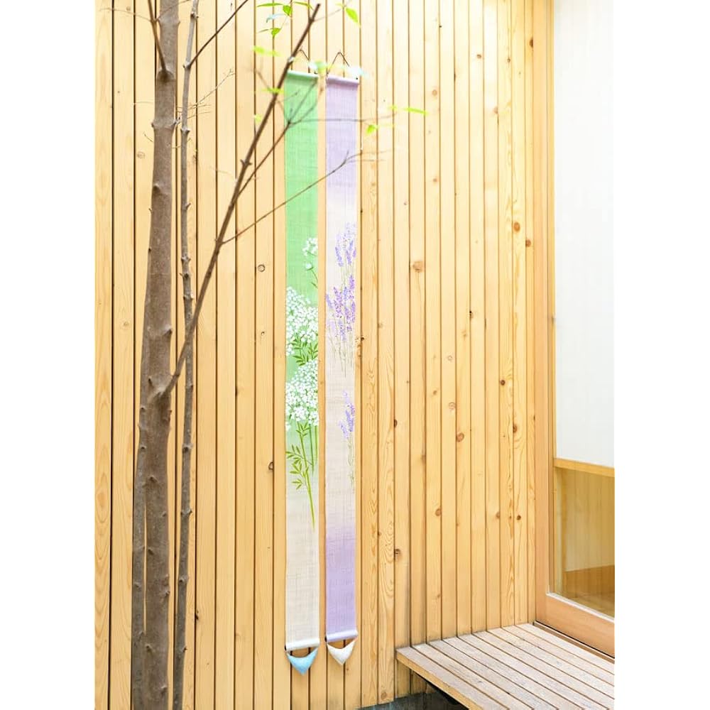 Thin tapestry "Lavender" 100% linen hand-dyed interior tapestry wall hanging summer