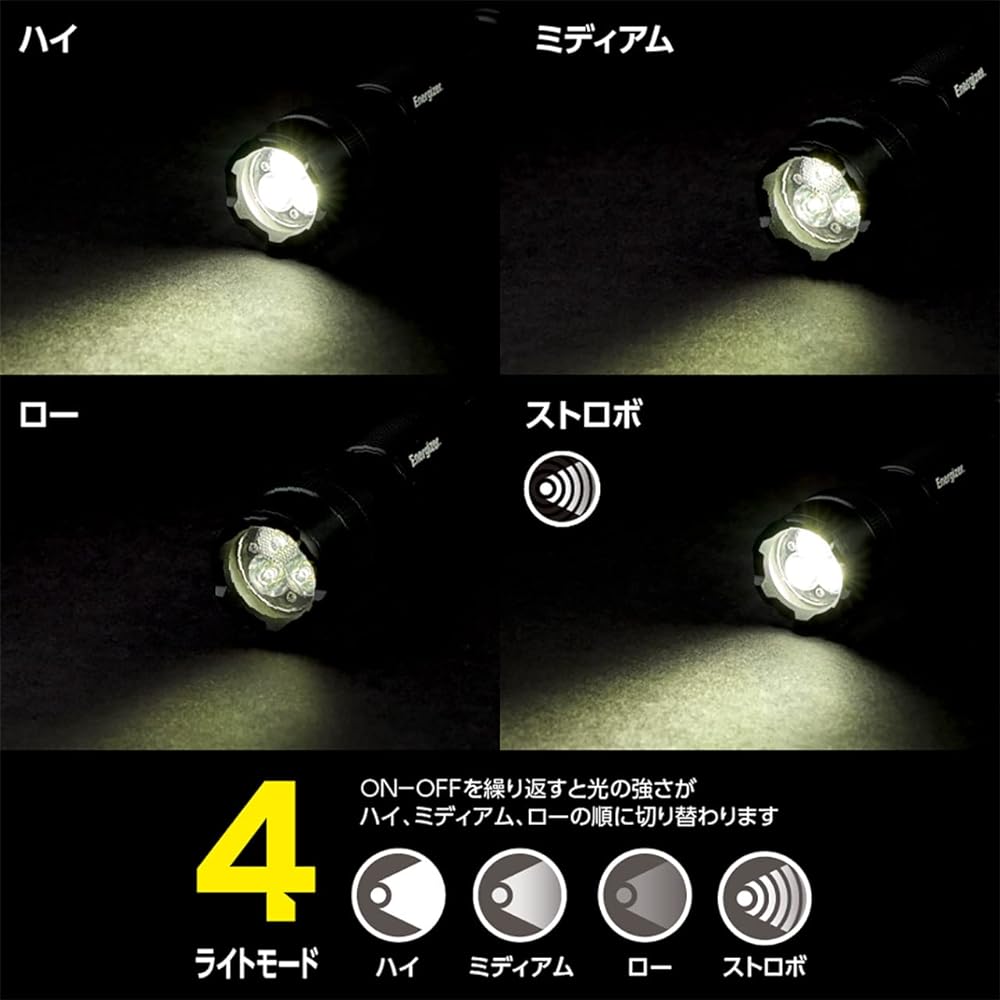 Energizer LED Light Rechargeable Tactical Metal Light (Brightness Up to 700lm/Lighting Time Up to 30 Hours) PMTRL8