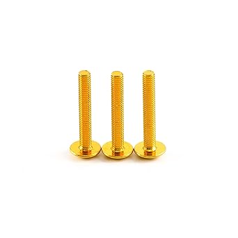 SPORT FAIRING Motorcycle Fairing Bolt Fastener Fairing Bolt Kit Nut Clip Kit Screw Compatible with Honda Yamaha Kawasaki Suzuki - Gold