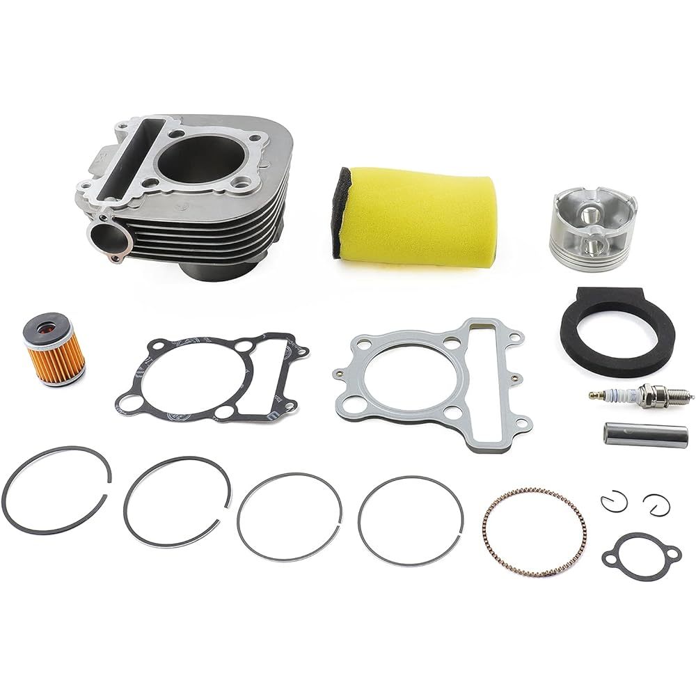 MOFANS 71mm Bore Cylinder Head Piston Ring Top End Rebuild Kit for Yamaha Timberwolf 250 1992 1993 1994 1995 1996 1997 1998 1999 2000 4BD-11631-00-Y0