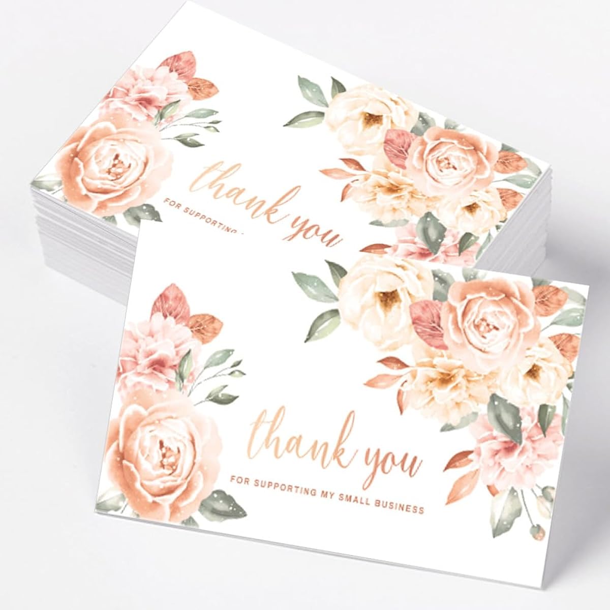 Lannso Thank You Cards Small Business Thank You Cards 120pcs for Retail Stores (QS237)