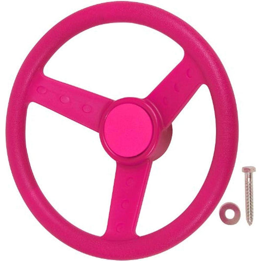 (Pink) - Swing Set Stuff Children's Steering Wheel with SSS Logo Sticker, Pink