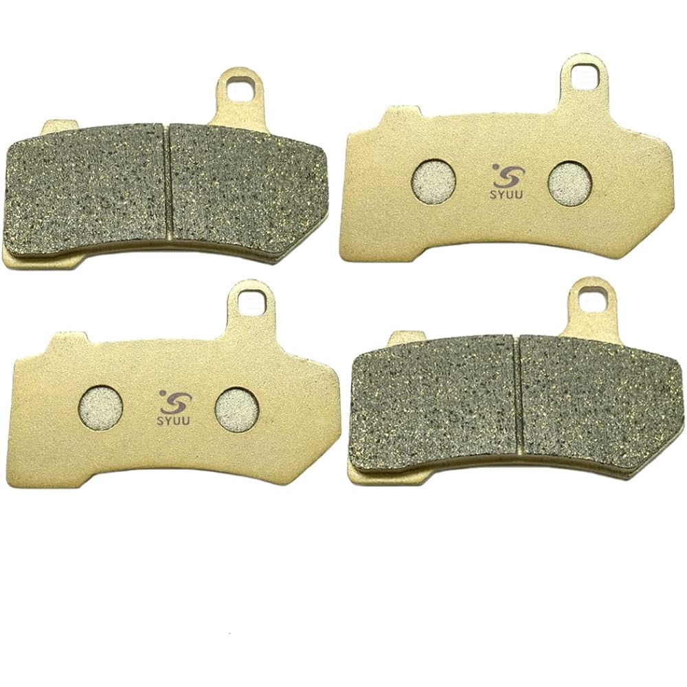 SYUU Motorcycle Replacement Front Rear Brake Pads Brake Pads for Harley-Davidson Touring FLHXS Road Glide Special FLHRS Road King Special 2015 2016 2017 2018 FA409FR