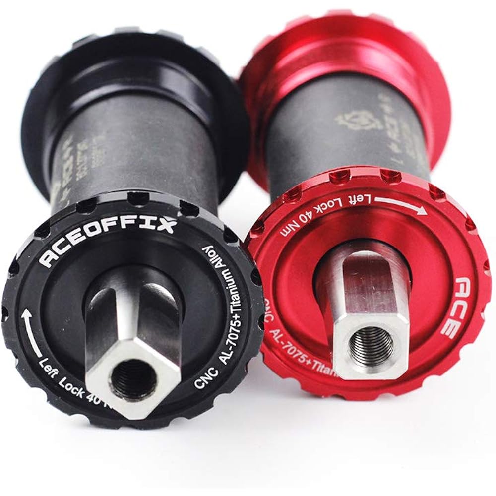 Aceoffix Bottom Bracket for Folding Bicycle Square Taper Titanium BB Bicycle Parts