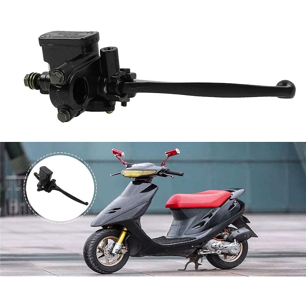 FLYPIG 7/8'' Universal Front Brake Master Cylinder Lever Pump (Right Side) 8mm Mirror Hole for Honda Suzuki Kawasaki Motorcycle Handlebar GY6 50cc 125cc 150cc 250cc Scooter Moped ATV Dirt Pit Bike