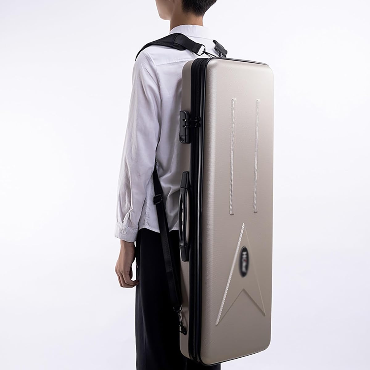 Violin Case Violin Case Lightweight Combination Lock Hygrometer Shoulder Carry Violin Case