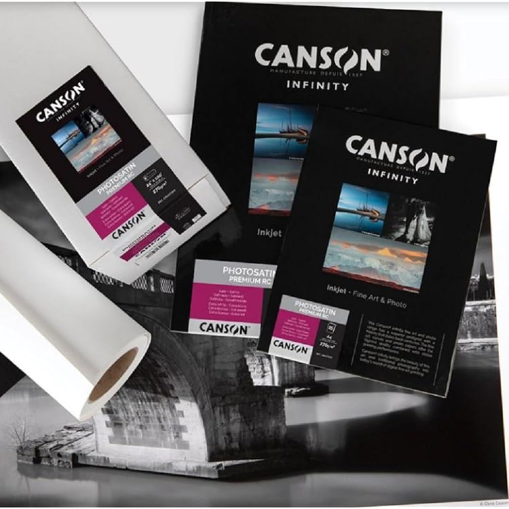Canson Photo Paper Infinity Photo Satin Premium RC Roll 44 inches x 100 feet 6232007