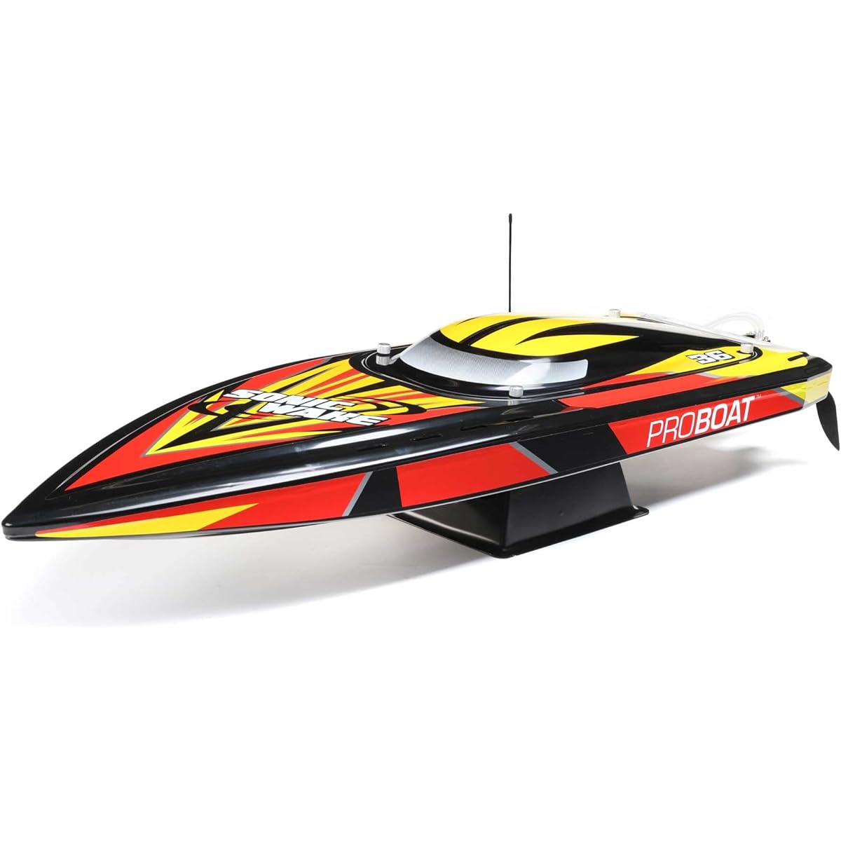 Pro Boat Sonicwake V2 36" Self-Flight Brushless RC Boat Deep V RTR Battery and Charger Not Included Black PRB08032V2T1