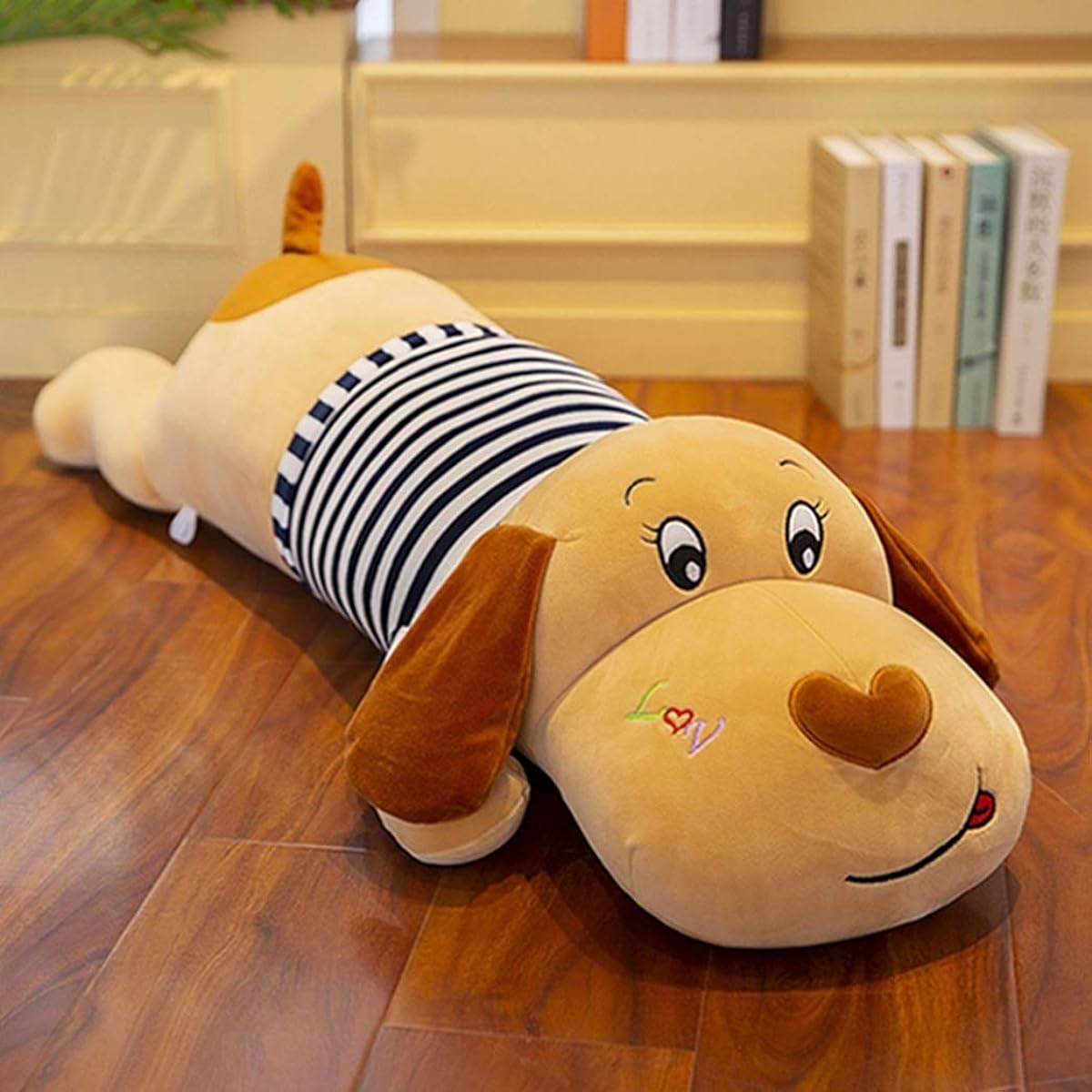 Stuffed dog, large stuffed animal, extra large, hug pillow, dog, soothing, fluffy, pillow, color, interior, gift, lumbar cushion, cute, doll, hug pillow, soft, 130cm, cushion, sleeping pillow, gift, cute, celebration, graduation gift [AORKU]