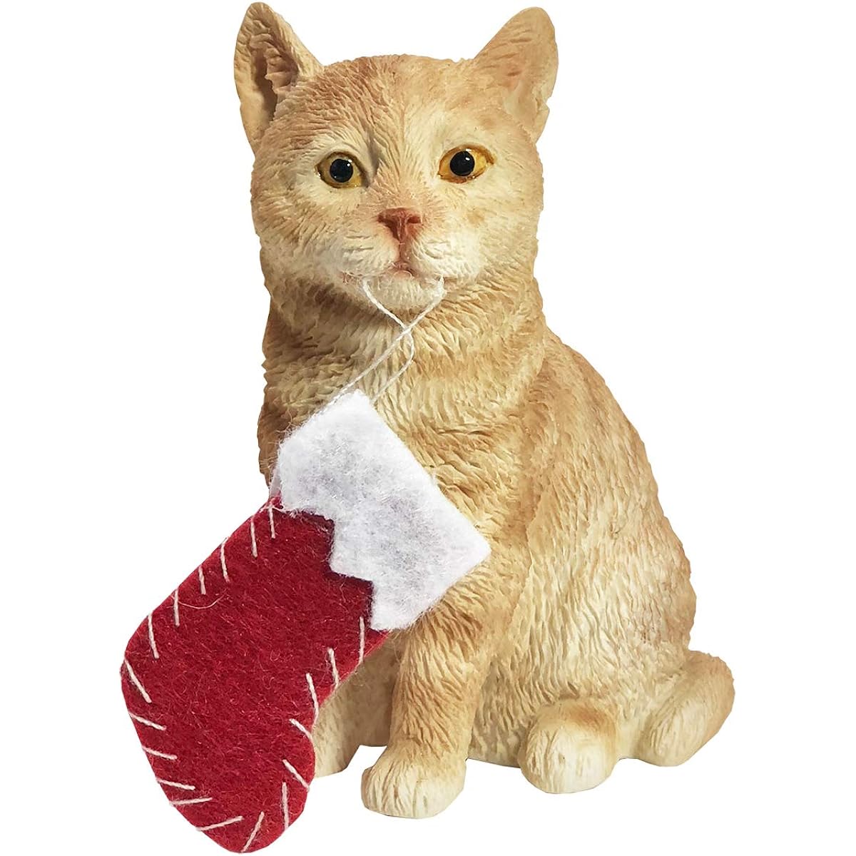 Sandicast Shorthair Ginger Tabby Cat Christmas Ornament