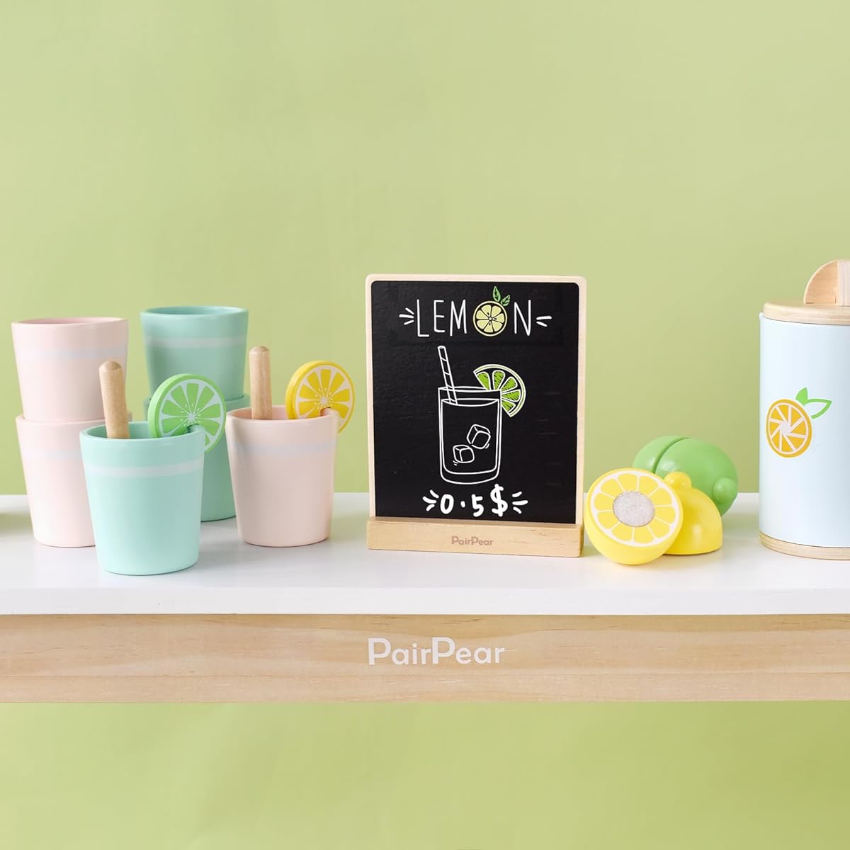 PairPear Wooden Lemonade Drink Playset
