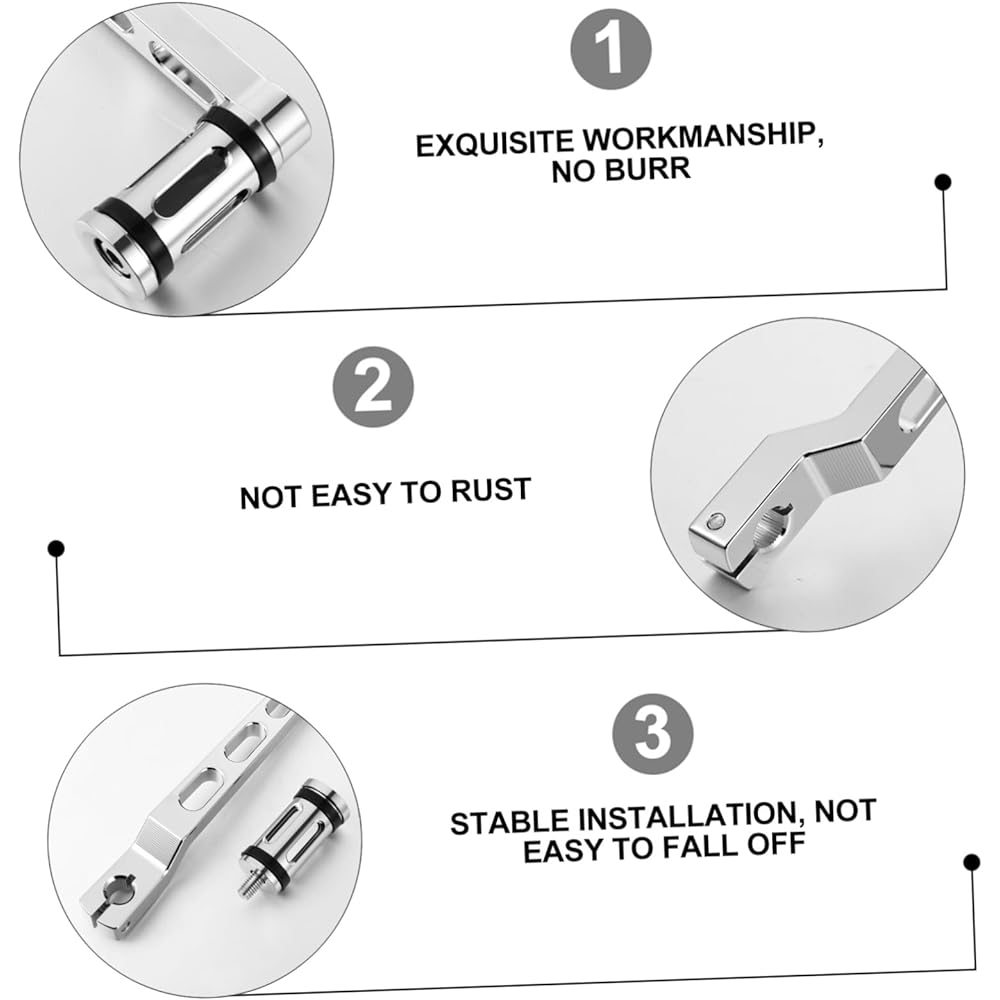 VICASKY 6pcs Lever Alto Saxophone Neck Screw Accessories Footrest Footpeg Stick Shift Glass Lampshade Bike Footpeg Bike Gear Pit Bike Shifter