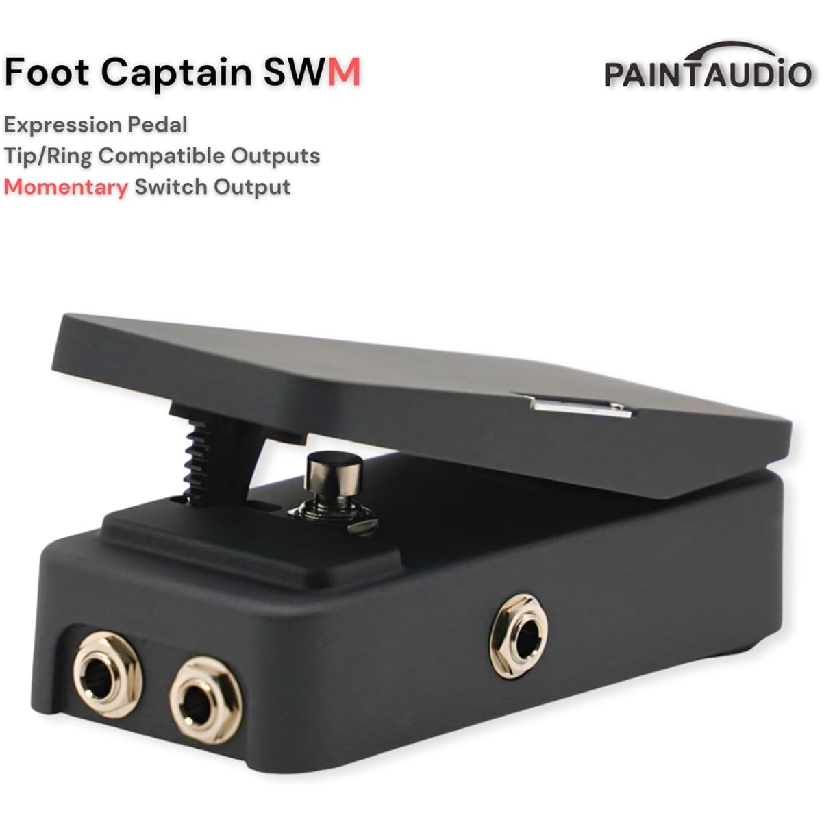 Paint Audio Foot Captain Dual Output Expression Pedal Multi-Effects Supports Tip/Ring Connection (Foot Captain-SWM)