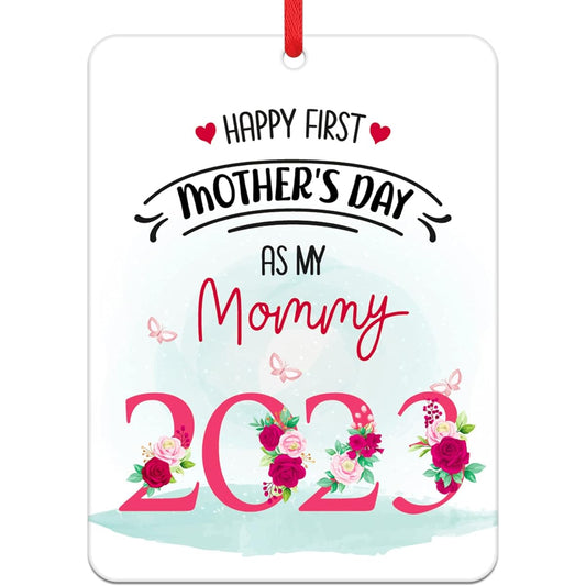 WaaHome First Mother's Day Keepsake Gift for Mom 2022 Happy 1st Mother's Day My Mommy Christmas Ornament Gift Present for First Time Mother