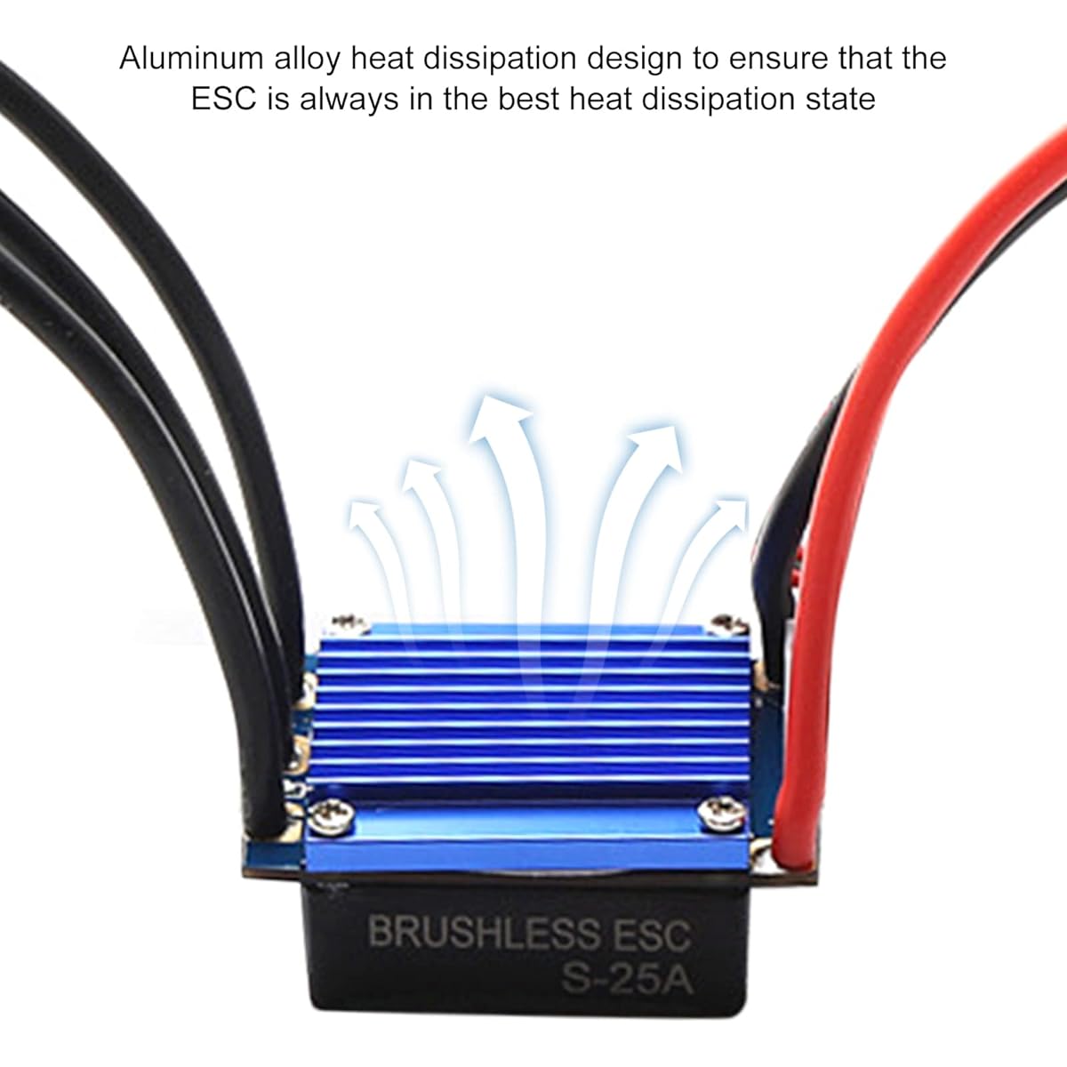 fangzi Brushless Motor, 2435 4500KV Brushless Motor with 25A ESC Programming Card Replacement for HSP 1/16 1/18 Remote Control Truck Car