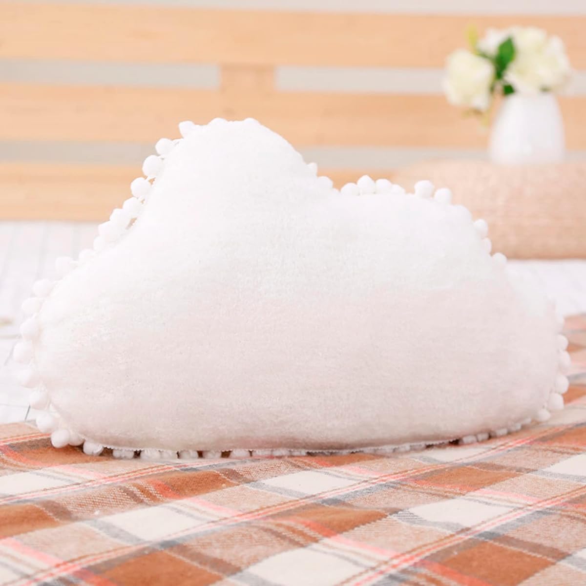 elfishgo Creative Star Moon and Cloud Plush Toy (White, Cloud)