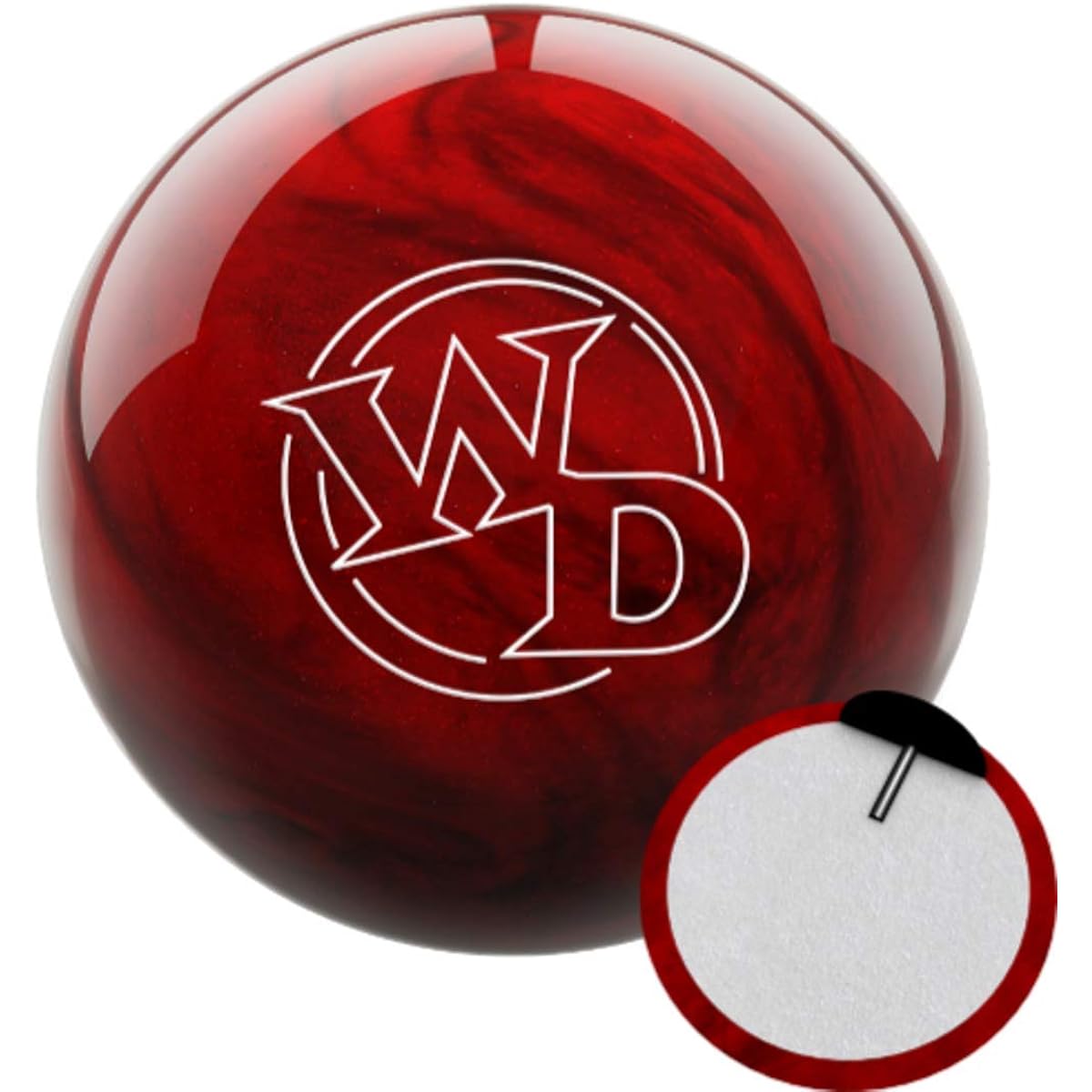 Columbia 300 White Dot Bowling Ball, Scarlet 12