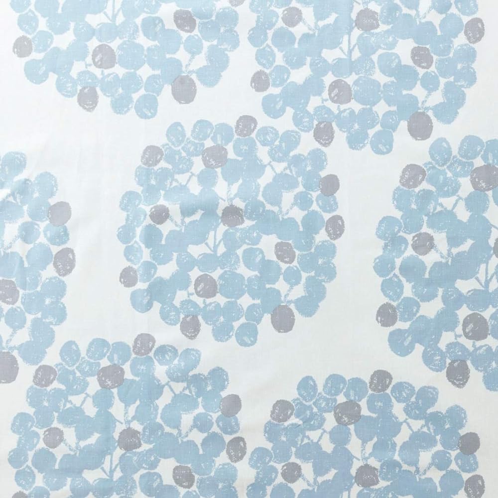 Quarter Report (Rieko Oka) Duvet Cover Semi-Double Float Blue Approx. W170 x H210cm Comforter Case (Zipper Type) Cotton Linen [Made in Japan]