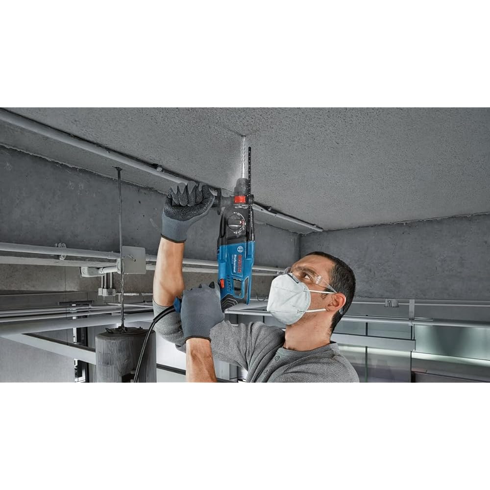 Bosch Professional Hammer Drill (carrying case, side handle, depth gauge included) GBH2-21 Blue