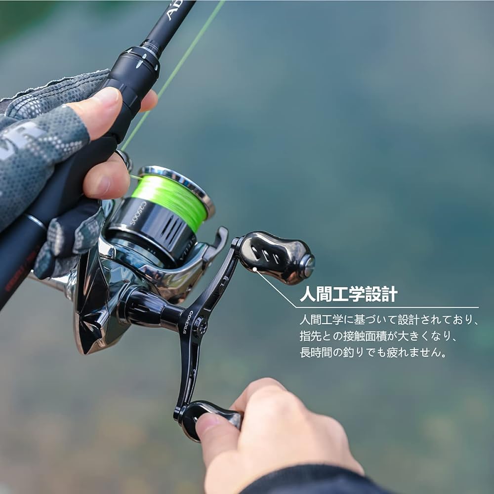 Gomexus T22 Reel Handle Knob Titanium 22mm Daiwa Type S Shimano Type A Handle Replacement Spinning Reel Bait Reel Compatible Ultra Lightweight For Light Game/Stream Bass Fishing High Sensitivity