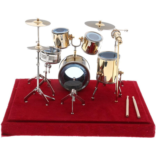 1/12 Dollhouse Miniature Drum Set Model Accessories Drum Set Model
