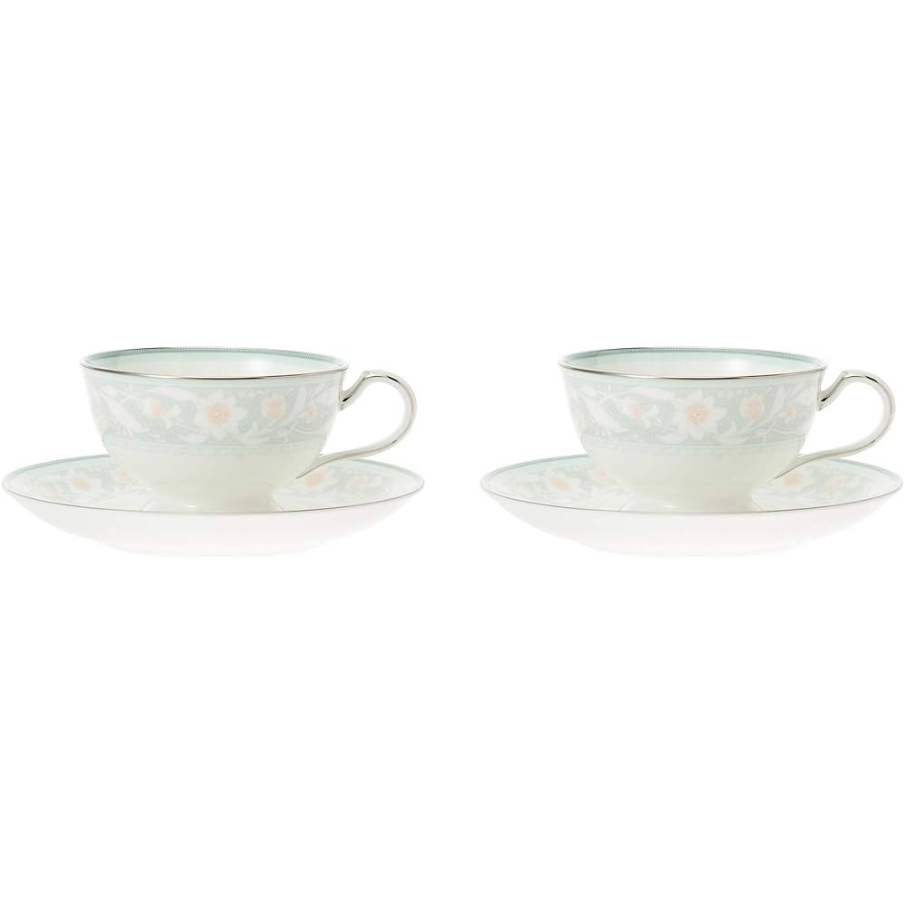 Noritake Cup & Saucer (Pair Set) (Coffee Tea) 190cc Fairmont 2 Bone China P97221/4408