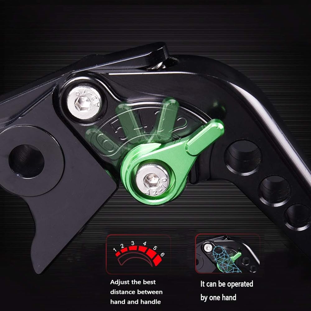 Adjustable Short Brake Clutch Levers for Kawasaki Z900/Z650 2017-2019, VERSYS 1000 2015-2019, NINJA 650R/ER-6F/EX650 2017-2019