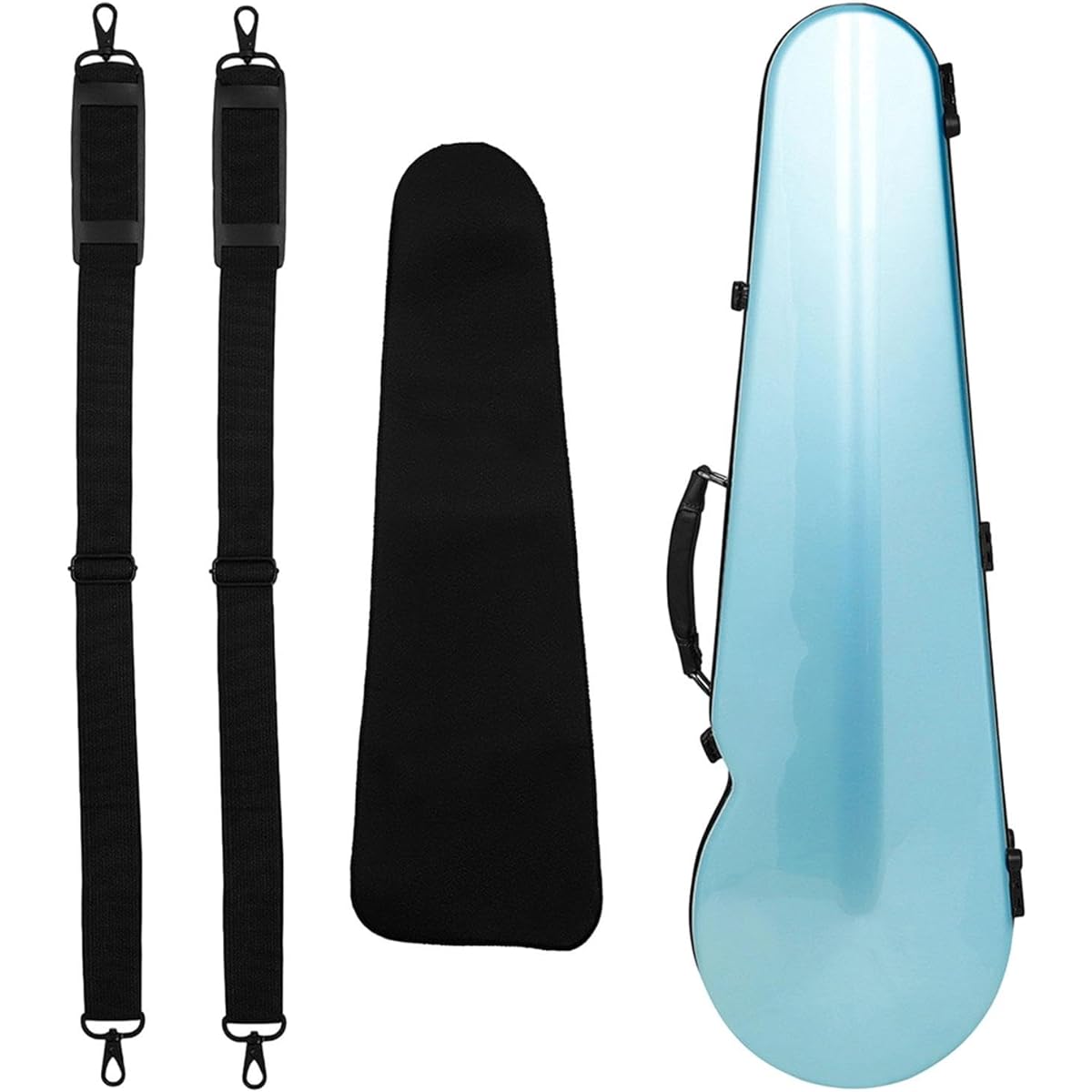 Colaxi Carbon Fiber Violin Case Violin Carrying Box for Players Gifts for Violin Lovers