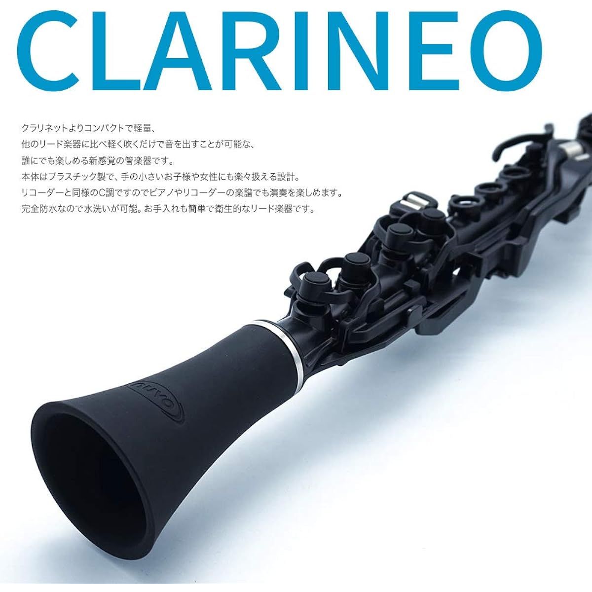 Nuvo Clarineo Clarineo Beginner Set [First Step Instruction Book, DVD, CD Included] Black/Black