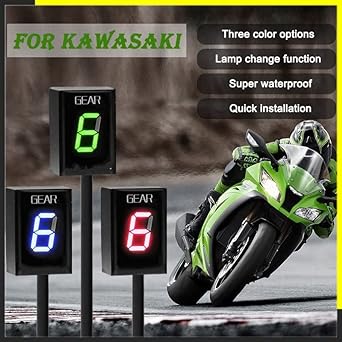 Speed Display Meter Motorcycle ECU Direct Mount Kawasaki ER6N V650 Ninja 300 Z1000SX Moto 1-6 Gear Display Gear Indicator Monitor
