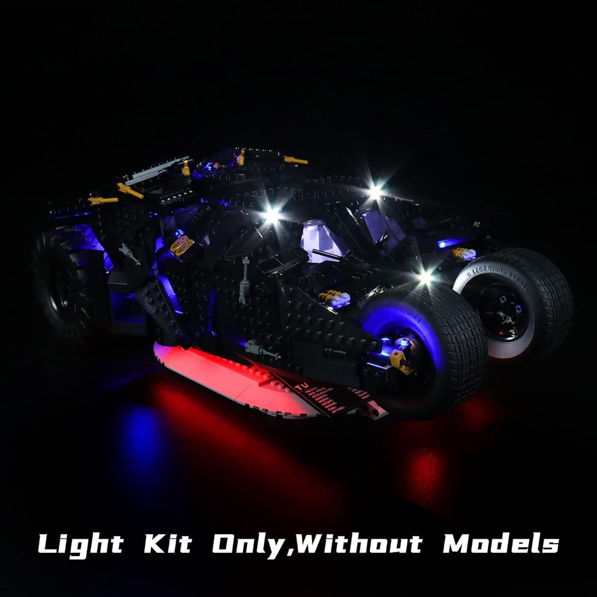 Bourvill LED Light Kit for Lego DC Batman Batmobile Tumbler - Light Kit Compatible with Lego Building Blocks - (No Model Light Set)(76240)