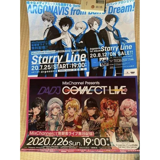 A signed poster of Miyu Takagi, the voice of Shinobu Inuyose in D4DJ