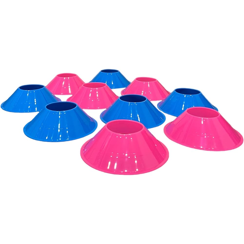 Mini Training Cone Set, 50 Marker Cones with Shoulder Strap (+Mesh Bag for Storage and Carrying) Soccer Training Cones, Soccer Practice Training, Baseball, Tennis, Track & Field Markers, Durable, Easy to Carry, Made in Taiwan