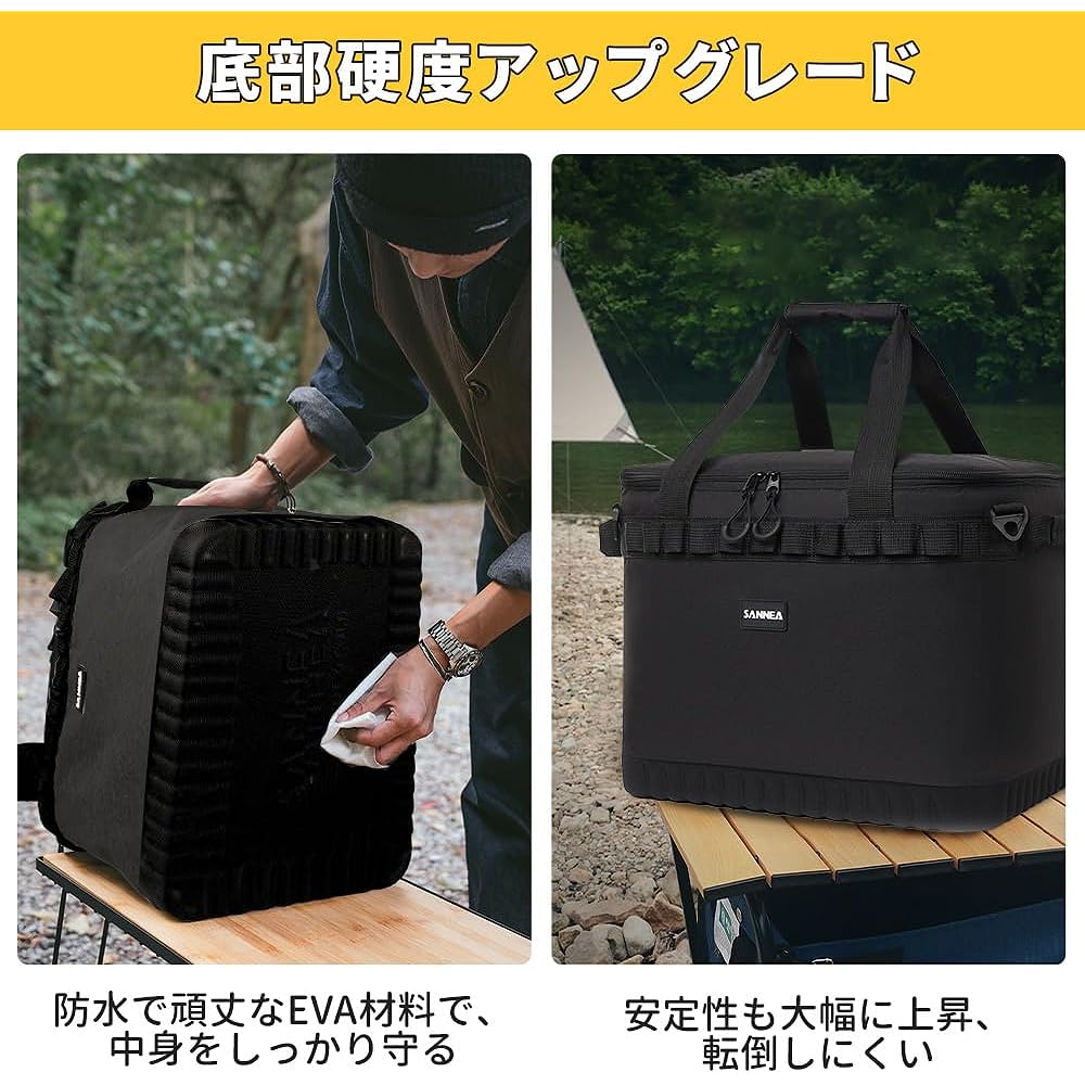 BDLMWH [Reinforced bottom version] Cooler box, large capacity, 30L, 3-layer insulation, cold insulation, thermal insulation, foldable, lightweight, soft, can be carried as a handbag