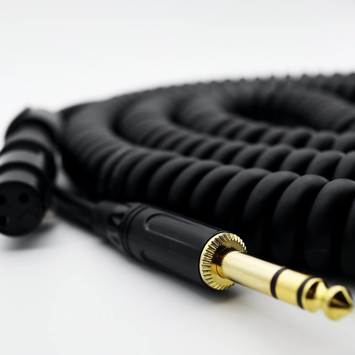 XLR Female to 1/4" (6.35mm) TRS Jack Lead Balanced Signal Interconnect Cable XLR to 1/4" Coiled Cable 20 Feet