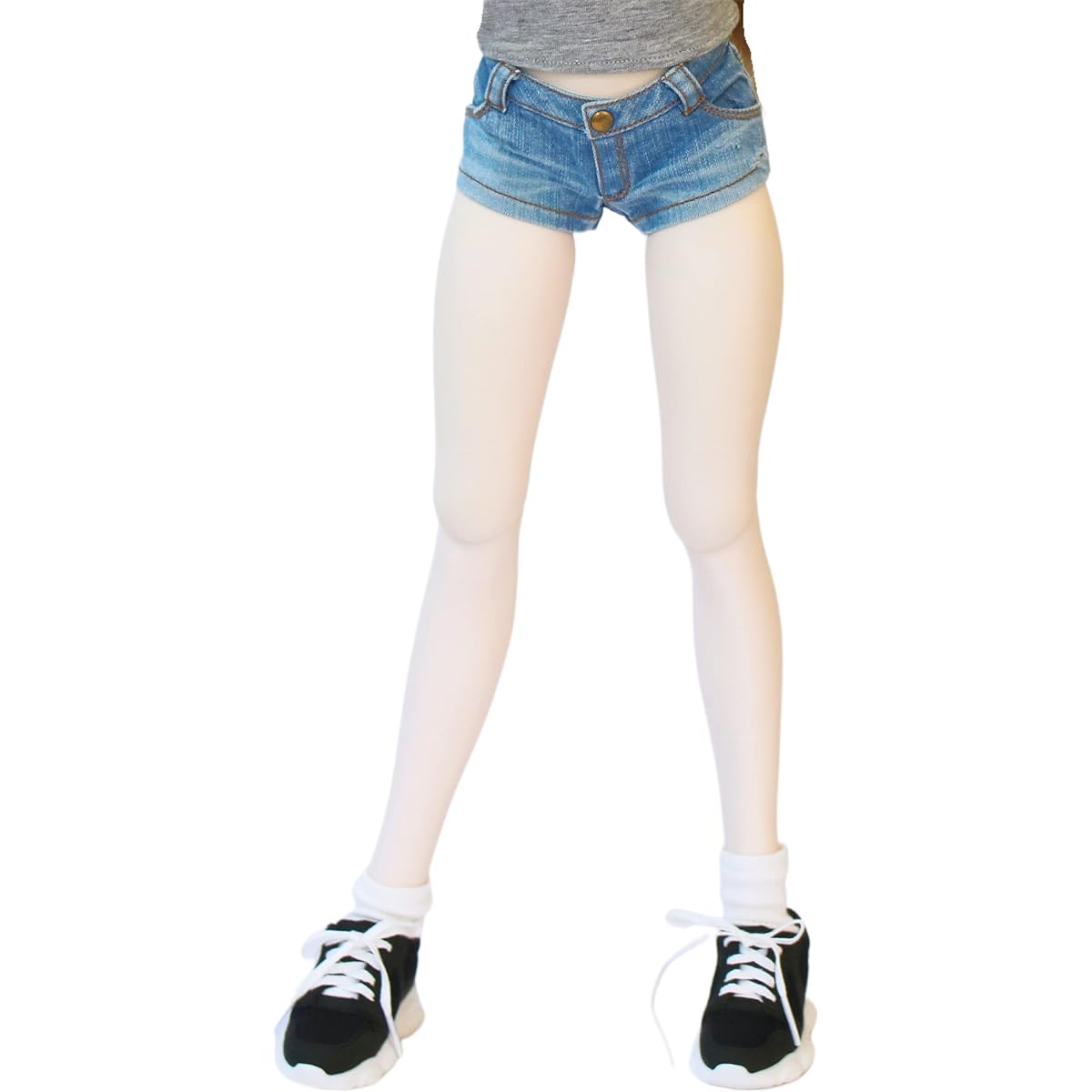 [Petite Marie] 1/3 DDS compatible Okayama processing distressed short jeans light blue KOJIMA processing distressed processing low rise mini length jeans stretch denim vintage processing 60cm doll BJD doll clothes [Petite Marie] [No.0133]