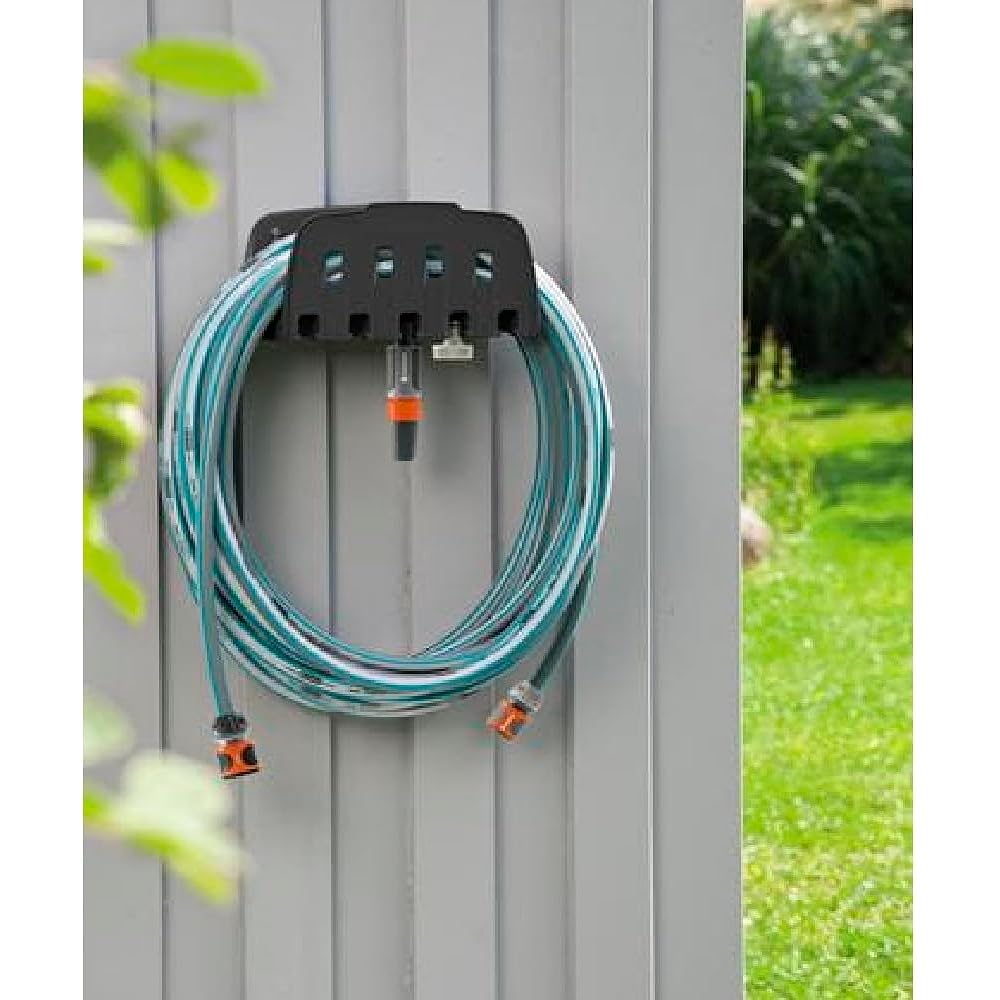GARDENA 20m hose/hose holder set (with connector and cleaning nozzle) 18005-20