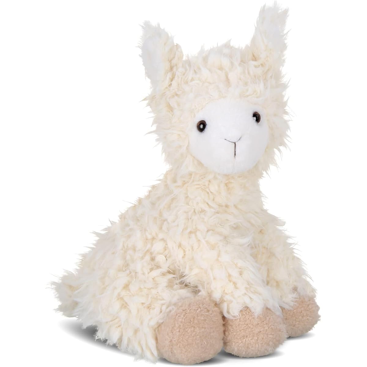 Bearington Fluffy Stuffed Llama Stuffed Animal 11.5"