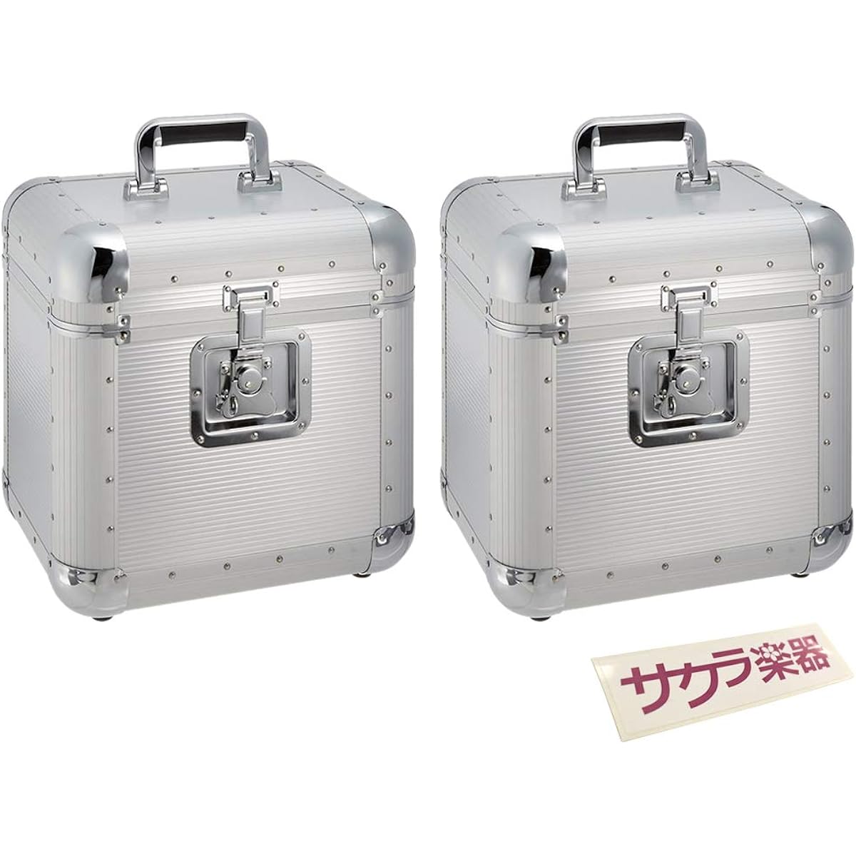 Record case LPC-120 (for LP records/holds approximately 50 records) 2 sets (with original Sakura Musical Instruments sticker)