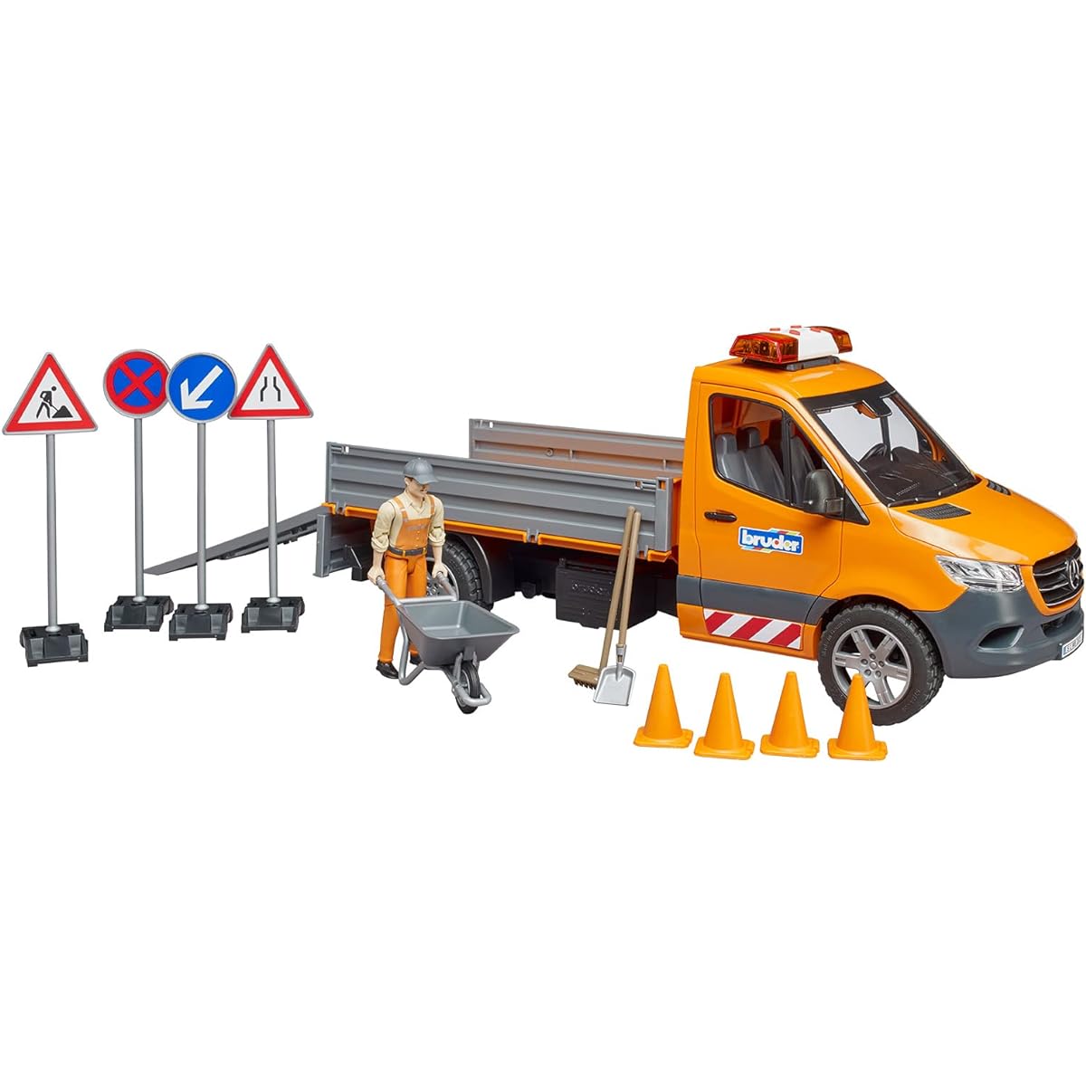 bruder MB construction vehicle set (with figure) BR02677