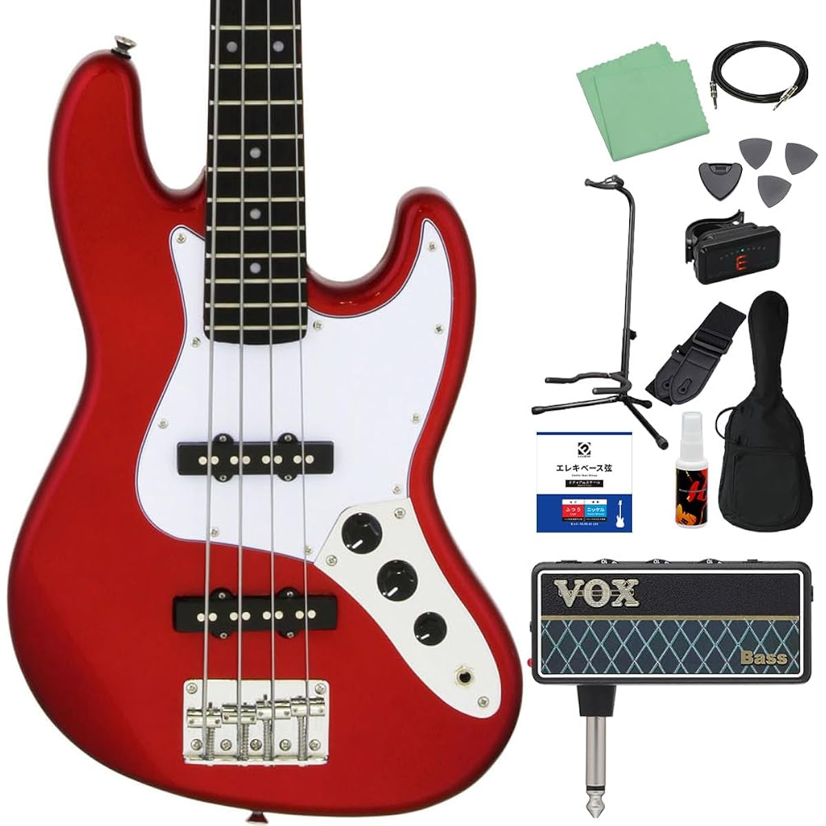 LEGEND LJB-MINI Candy Apple Red Base 12-piece Beginner Set [with amPlug] Mini Size Legend
