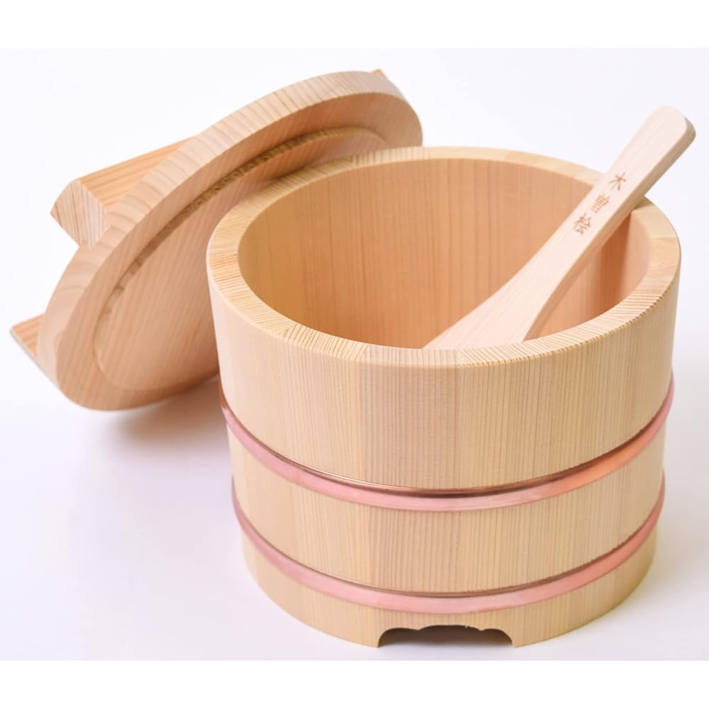 Kiso Crafts Kiso Sawara Nosebitsu 15cm (2 cups) with mini scoop letters