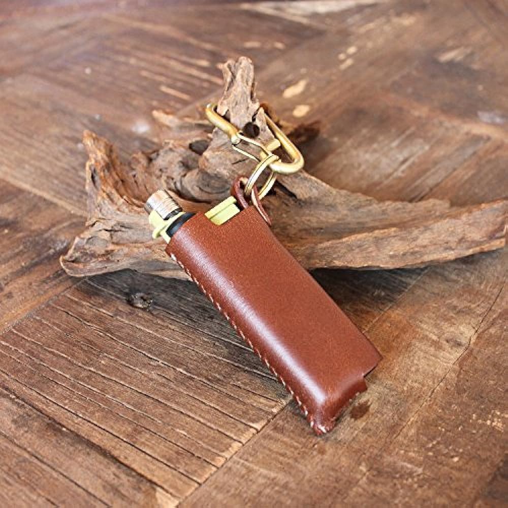 What will be will be SOTO Slide Gas Torch Handmade Genuine Leather Cover Outdoor Camping Leather Color (Light Brown) Stitching (Light Brown)