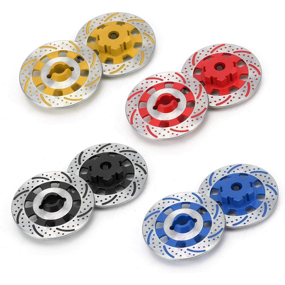 Vbest life 1/7 RC Car Aluminum Alloy Wheel Brake Disc RC Upgrade Parts TRAXXAS Unlimited Desert Racer UDR (Red)