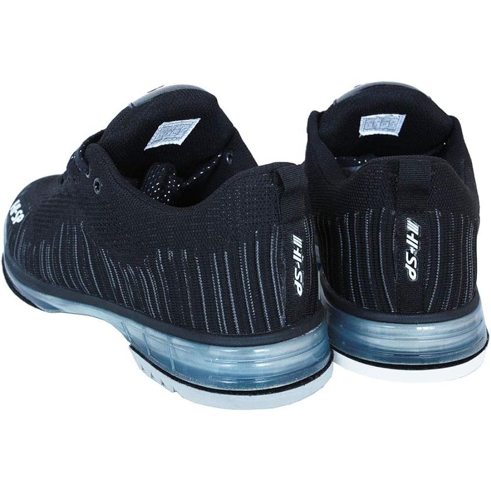 HI-SP TPU-1380 Bowling Shoes High Sports Bowling Equipment Bowling Goods Shoes (Black, 27.0cm)