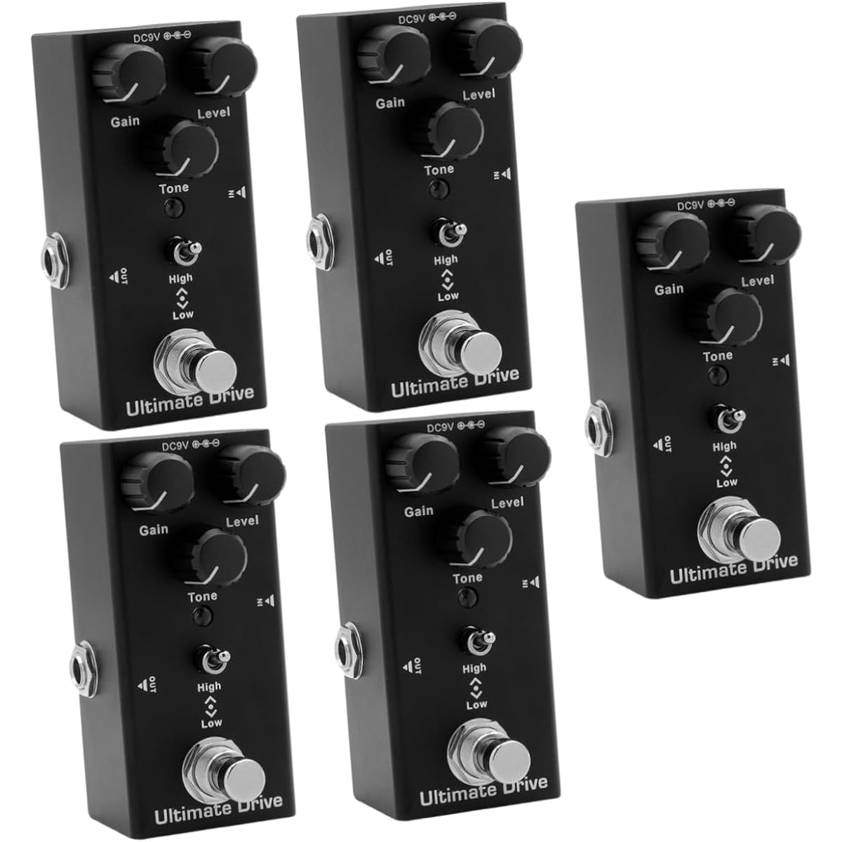Vaguelly 5pcs Guitar Effects Reverb Pedal Delay Effector Guitar Looper Pedal Boss Pedal Bass Effect Pedal Digital Delay Pedal Mini Delay Pedal Delay Guitar Pedal