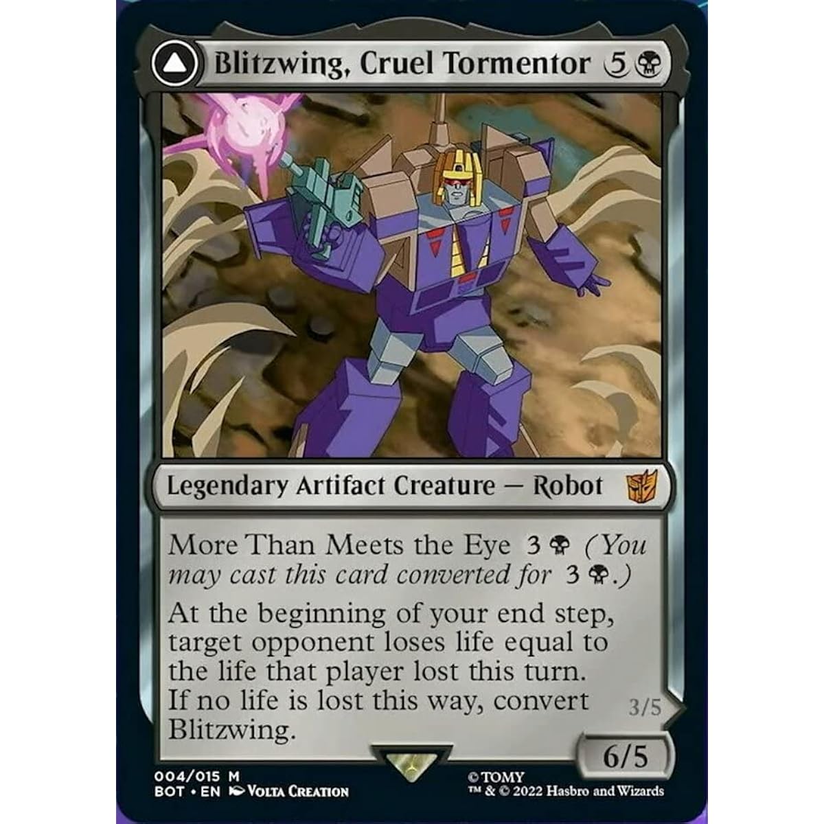 Magic The Gathering - Blitzwing, Cruel Tormentor // Blitzwing, Adaptive Assault (004) - Foil - Transformers
