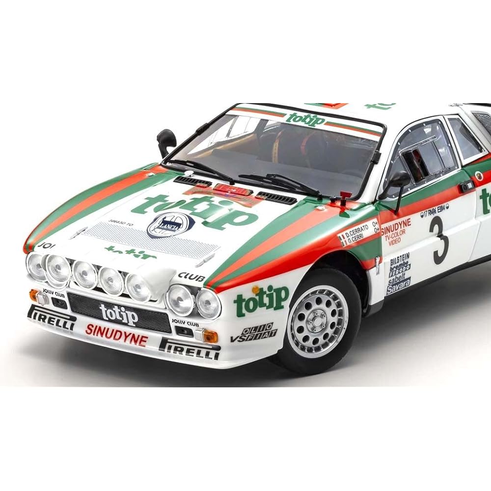 Kyosho Original 1/18 Lancia Rally 037 1985 Elbara Rally #3 Completed Product KS08306G
