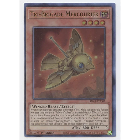 Tri-Brigade Mercourier - SDAZ-EN001 - Ultra Rare - 1st Edition.